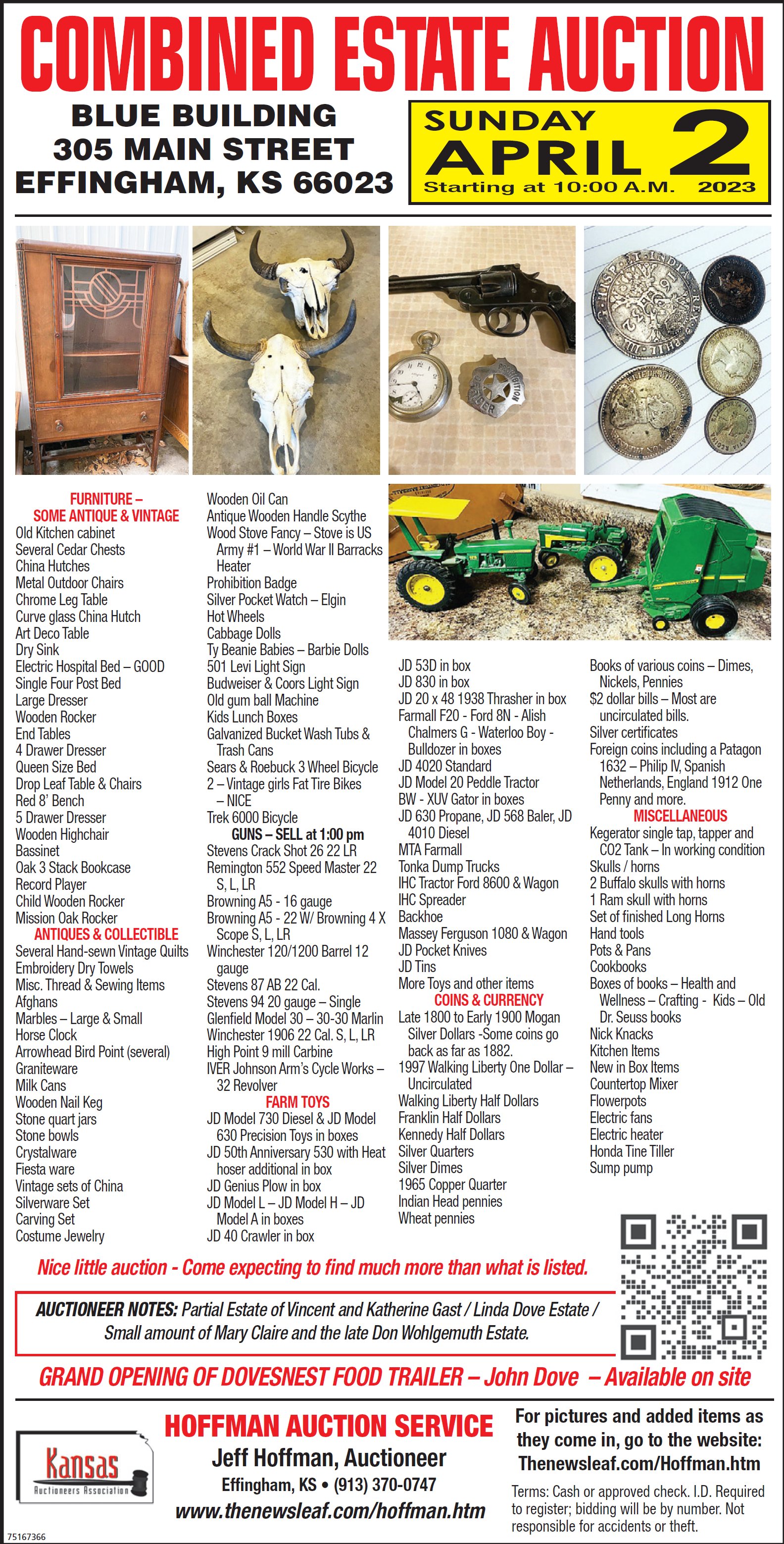 Hoffman Auction Services Jeff Hoffman Auctioneer Effingham Kansas